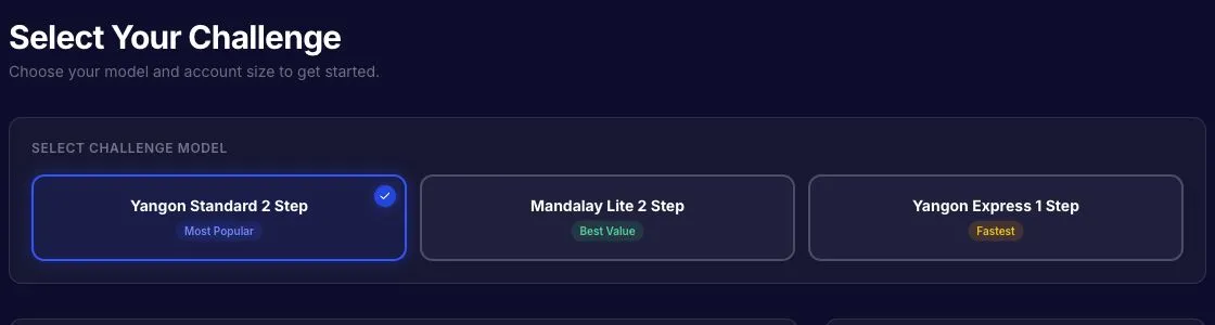 显示三种可选项目的 BFT 评估选择页面